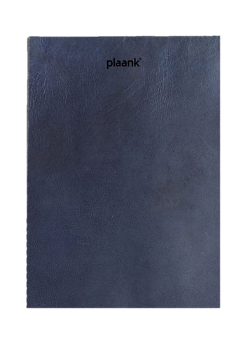 Placemat leather rectangle dark blue