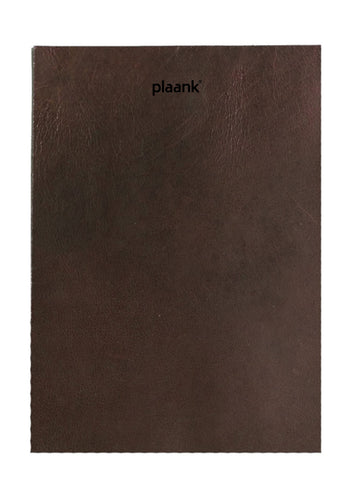 Placemat leather rectangle brown