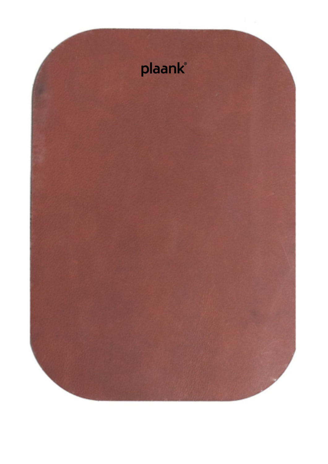 Placemat leather round corners bordeaux red