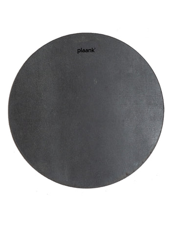 Placemat leather round black