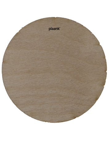 Coasters round untreated wood (set of 4)