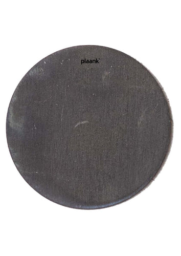 Coasters round wood black (set of 4)