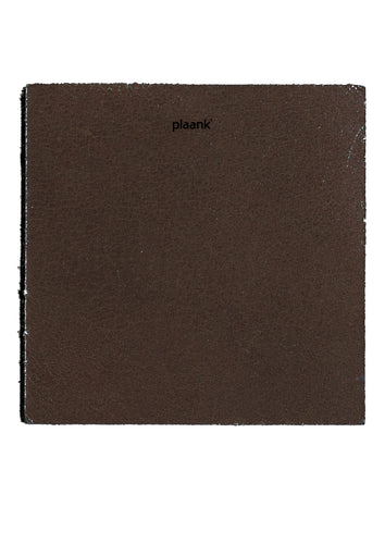 Coasters leather square brown (set of 4)